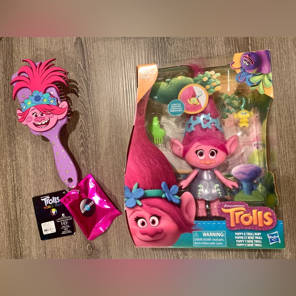 Troll Bundle- TROLLS Babies in Hair & B Fashion Dolls and Accessories Assortment